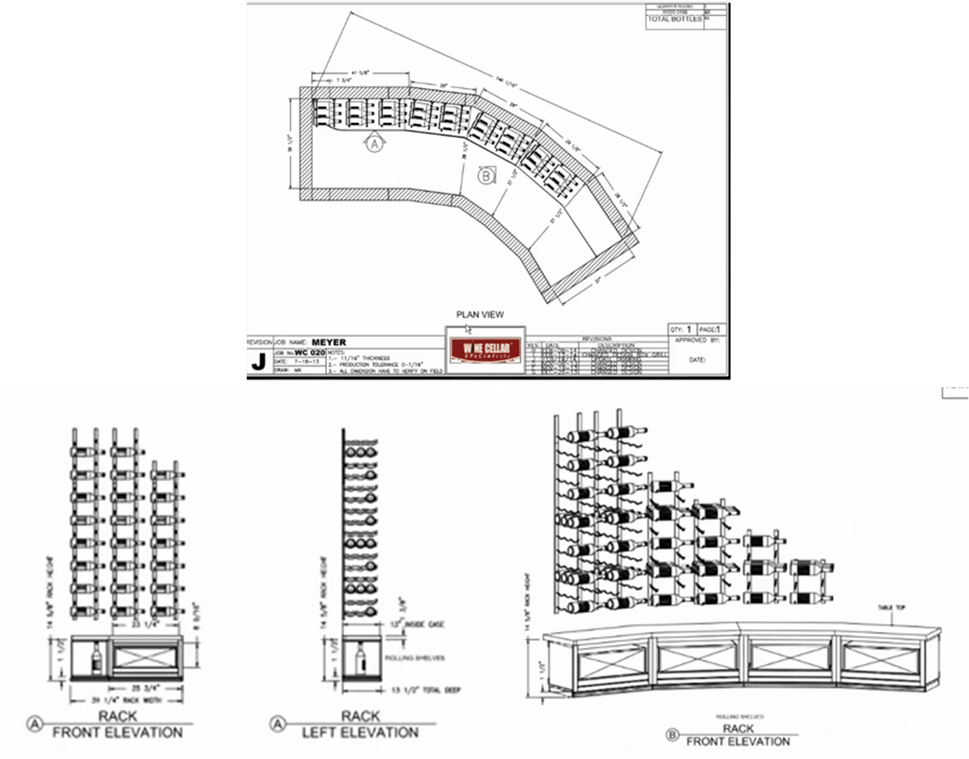 Check out the different wine rack options.